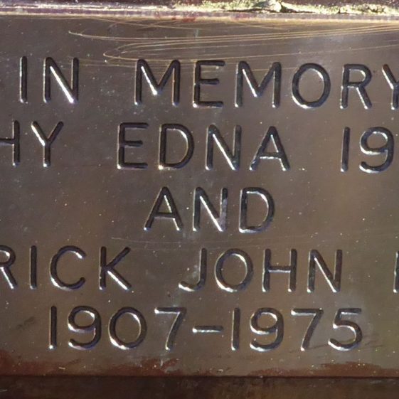 Dorothy Edna and Frederick John Pearce, Church Green