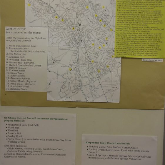 Location of the sites in the exhibition | R Ross, 1 March 2018