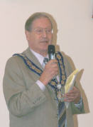 Councillor Michael Weaver, Mayor of Harpenden, at the launch of Harpenden-History website, September 2011 | John Olley
